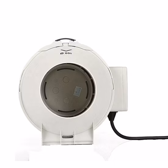 Ventilador de conducto en línea silencioso de flujo mixto de dos velocidades SAA de 8 pulgadas