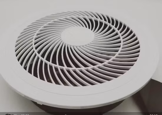 Extractor centrífugo montado en el techo de plástico de venta caliente de 4 pulgadas para inodoro