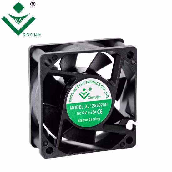 Mini ventilador centrífugo de plástico caliente con refrigeración CC de 60x60x25mm fabricado en China